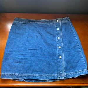 Vintage 90’s GAP button fly denim mini skirt